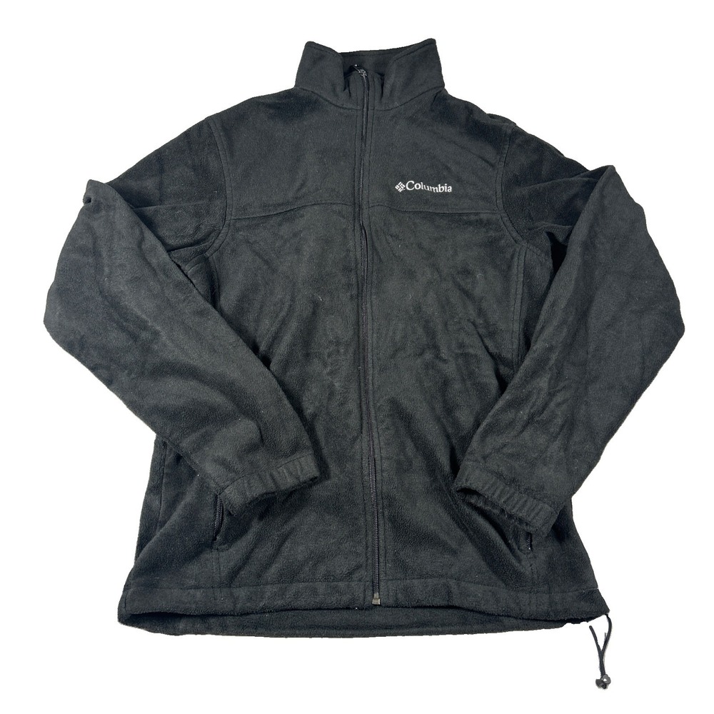 Columbia Benton Springs Women S Black Full Zip Fleece Jacket Outdoor 0502